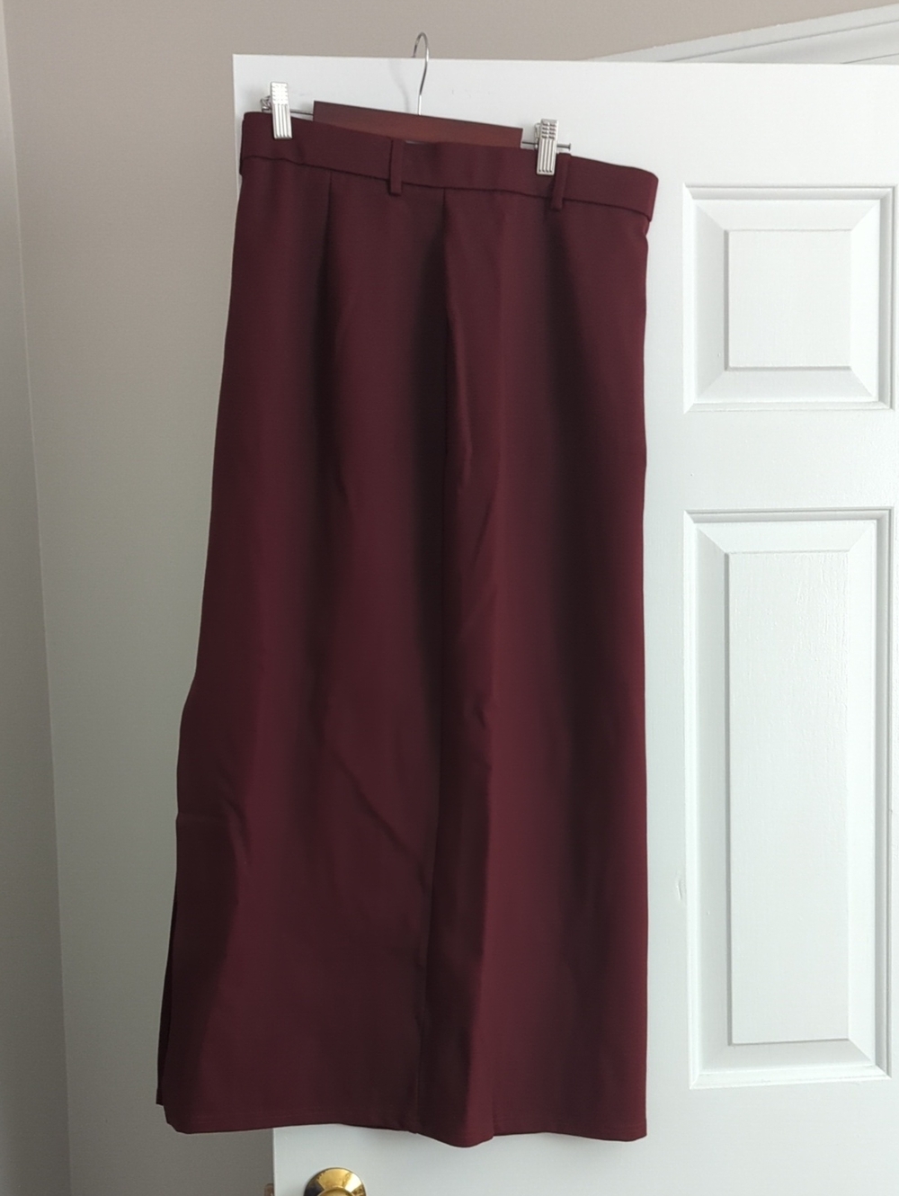 OGL Maxi Skirt in Deep Burgundy